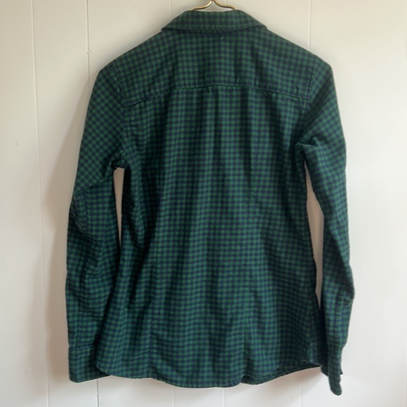 Eddie Bauer Flannel Green & Blue Gingham Women’s Size Small - Picture 10 of 14
